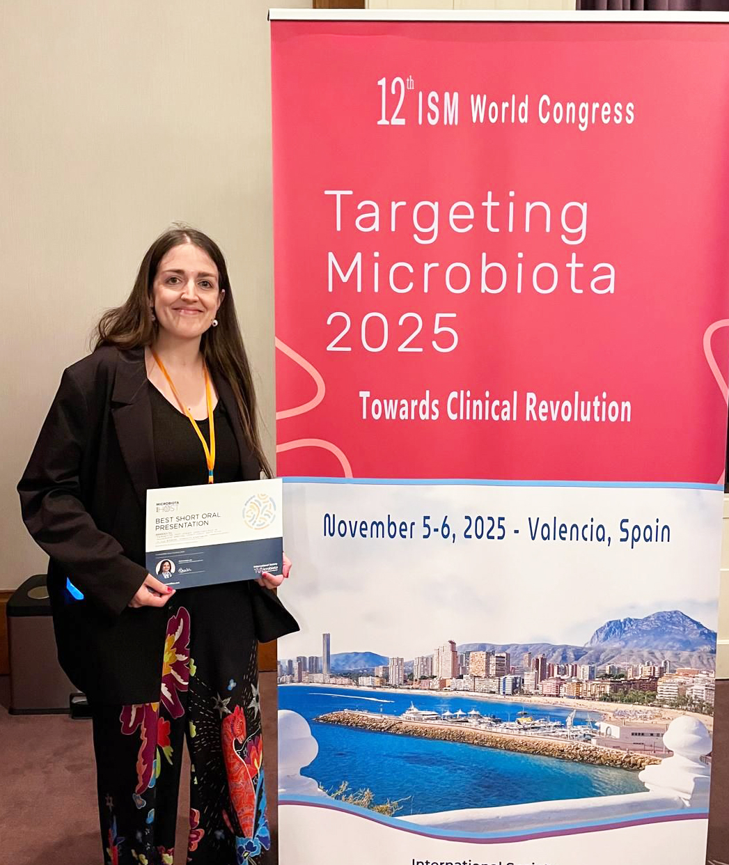 Best Short Oral Presentation Award - Targeting Microbiota 2025