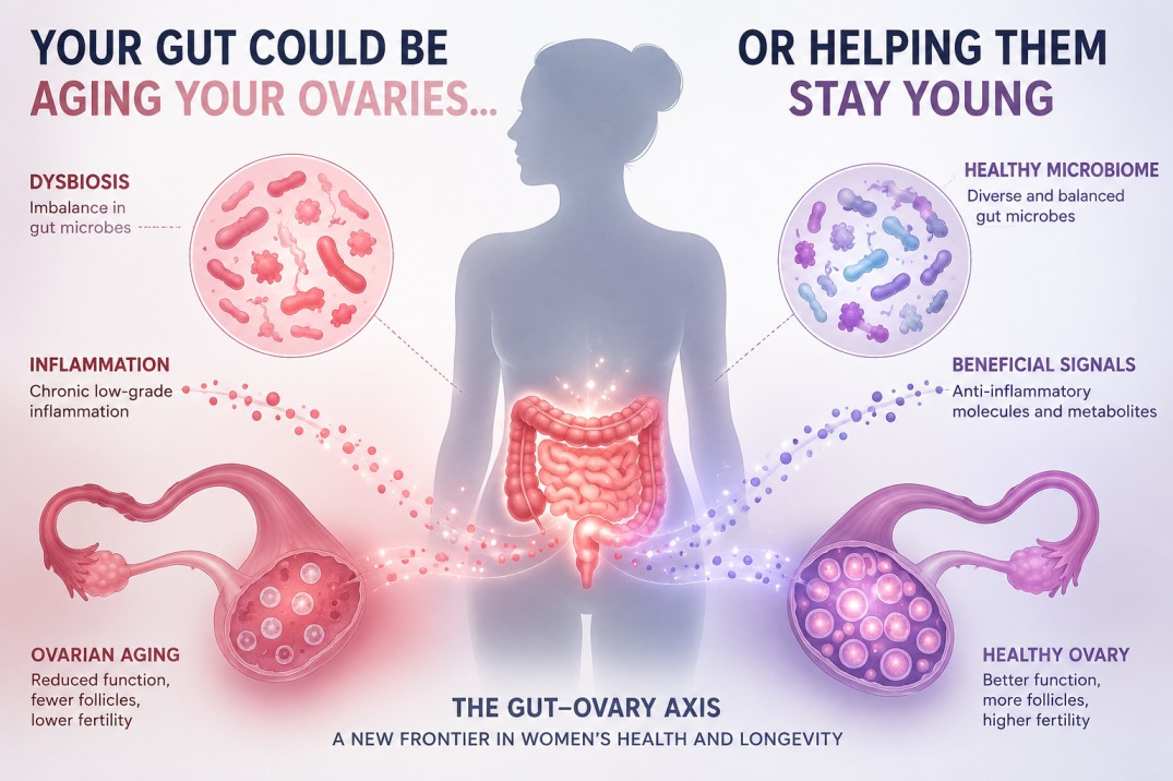 Can the Gut Microbiome Influence Ovarian Aging